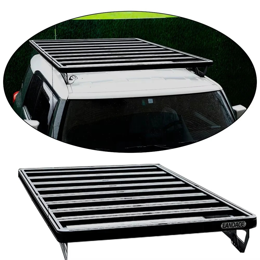 High-Strength Aluminum Roof Rack Lightweight Cargo Platform for Off-Road Trips Camping Gear for  Land Cruiser 76 Series